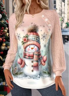 Color:Light Pink;Size:S;Size:M;Size:L;Size:XL;Size:XXL;Package Contents:1 X Sweatshirt;Occasion:Other;Style:Casual; Elegant Dresses Plus Size, Pink Patchwork, Christmas Patchwork, Cozy Tops, Pink Round, Round Neck Sweatshirts, Long Sleeve Sweatshirt, Plaid Tops, Cardigan Tops