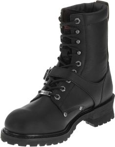 PRICES MAY VARY. Premium full grain leather upper Goodyear rubber outsole and Goodyear welt construction Oil and slip resistant Adjustable buckle Breathable mesh lining Mens Fade, Harley Davidson Men, Kids Luggage, Motorcycle Boots, Goodyear Welt, Faded Glory, Casual Boots, Biker Boot, Full Grain Leather