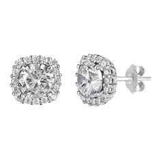 You'll love the elegant style of these cubic zirconia halo stud earrings from PRIMROSE. You'll love the elegant style of these cubic zirconia halo stud earrings from PRIMROSE. Diameter: 10 mm Backings: post Nickel free Metal: sterling silver Packaging: boxed Size: One Size. Color: White. Gender: female. Age Group: adult. Cubic Zirconia Cluster Earrings With Halo Setting, Anniversary Halo Cluster Earrings With Cubic Zirconia, Cubic Zirconia Cluster Earrings With Halo Design For Anniversary, Fine Jewelry Bridal Earrings With Halo Setting, Formal Cluster Earrings With Halo Setting In Cubic Zirconia, Formal Cluster Earrings With Cubic Zirconia And Halo Setting, Dazzling Cubic Zirconia Cluster Earrings With Halo Setting, Dazzling Cubic Zirconia Cluster Earrings With Halo Design, Formal Cluster Earrings With Halo Setting And Cubic Zirconia