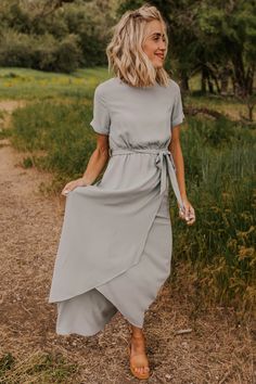 Sukienki Maksi, Cute Bridesmaid Dresses, Modest Maxi Dress, Casual Chic Outfits, Modest Maxi, Beautiful Bridesmaid Dresses, Modest Bridesmaid Dresses, Everyday Dress, Maxi Styles