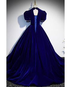 Buy blue formal ballgown vneck evening dress with short sleeves at cheap price online. Free stable shipping and pro custom service since 2009. Elegant Fitted Blue Victorian Dress, Fitted V-neck Ball Gown For Evening, Elegant Blue Victorian Dress With Fitted Bodice, Elegant Blue Vintage Dress With Fitted Bodice, Fitted V-neck Ball Gown, Elegant Vintage Blue Dress With Fitted Bodice, Fitted Long Dress For Costume Party, Blue Fitted Long Gown, Fitted Long Sleeve Victorian Dress For Banquet