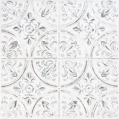 an artistic tile design in grey and white