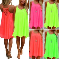 Premium Quality Women Summer Chiffon Beach Mini Dress Swimwear Bikini Cover Up Loose Sundress, Stunning Womens Dresses Summer Casual Flowy Chiffon Dress, Flowy Summer Casual Chiffon Dress, Casual Summer Flowy Chiffon Dress, Pink Chiffon Summer Mini Dress, Casual Chiffon Dress For Summer, Pink Mini Length Chiffon Dress For Beach, Pink Mini Length Chiffon Dress For Summer, Green Chiffon Dress For Summer Vacation, Summer Green Chiffon Dress