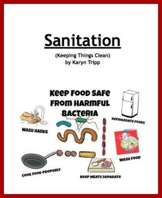 a poster with instructions on how to keep food safe from harmful bacteria