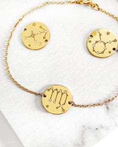 14K Diamond Zodiac Bracelet, Constellation bracelet, Solid gold zodiac sign bracelet, Horoscope bracelet, Astrology Jewelry, Unique Gift, 9K zodiac bracelet, Sister Gift, FREE EXPRESS SHIPPING Unique and delicate constellation zodiac sign bracelet set with diamonds, made in 18K, 14K or 9K solid gold. Be different, be unique! ;) Zodiac bracelet with cord: https://www.etsy.com/listing/668987580 ------------------------------------------------- D E T A I L S Each sign is set with 6 white diamonds R Gold Zodiac Sign Bracelet, Celestial Gold Bracelet As Gift, Gold Celestial Bracelet For Gift, Symbolic Zodiac Sign Bracelet Jewelry, Celestial Gold Bracelet For Gift, Celestial Style Gold Bracelet As Gift, Yellow Gold Celestial Bracelet Gift, Celestial Yellow Gold Bracelet Gift, Zodiac Sign Bracelet