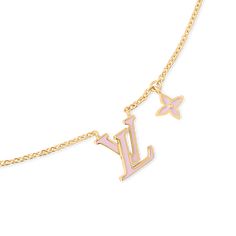 LOUIS VUITTON® - Lv Iconic Enamel Necklace - Pink Boujee Things To Buy, Luxury Boyfriend Gifts, Cute Designer Jewelry, Dream Gifts For Her, Pink Girly Accessories, Ever Jewels, Luxury Wishlist Ideas, Louis Vuitton Lock Necklace, Lv Necklace Louis Vuitton