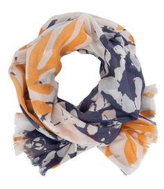 Women's Pistil Cacao Scarf | Scarves & Neck Gaiters at L.L.Bean Lightweight Summer Scarves For Beach, Lightweight Summer Beach Scarf, Lightweight Scarves For Summer Beach, Casual Orange Summer Scarf, Spain Spring, Scarf Mask, Abstract Leaf, Scarf Accessories, Travel Outfits