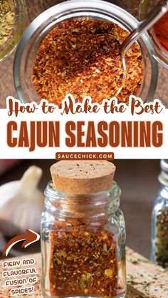 Cajun Seasoning Recipe Cajun Seasoning Recipe Easy, Cajun Spice Recipe, Paleo Condiments, Man Recipes, Cajun Spice, Creole Cooking