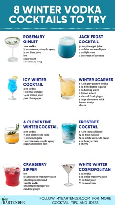 Winter Vodka Cocktails Winter Vodka Cocktails, Bartender Drinks Recipes, Christmas Drinks Alcohol Recipes, Christmas Drinks Recipes, Christmas Drinks Alcohol, Bartender Drinks, Cocktail Drinks Alcoholic, Mixed Drinks Alcohol