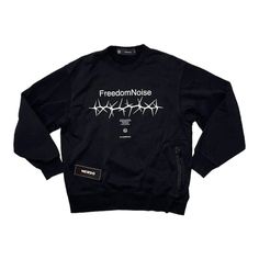 GU x UNDERCOVER Freedom Noise Sweatshirt Size : M Colour : Black Condition : Gently Used 👋🏻 Hello, Please follow my shop 🔥Price drop everyday, offer accepted If you like this item please 🖤 Measurements :  Pit to Pit : 22" inches Length : 25" inches Sleev Length : 21" inches Size on tag : M Description : - Jacket is in a good condition - No stained, no hole and no tear ** NO REFUND, please read all description before make a decision. Urban Style Long Sleeve Sweater With Logo Print, Fall Streetwear Sweater With Logo Print, Fall Logo Print Streetwear Sweater, Fall Techwear Crew Neck Top, Cotton Crew Neck Sweater With Logo Print, Techwear Long Sleeve Sweatshirt With Ribbed Cuffs, Fall Techwear Sweatshirt With Letter Print, Long Sleeve T-shirt With Ribbed Cuffs For Streetwear, Winter Streetwear Tops With Letter Print