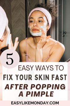 You Picked a Pimple? Here's what to do after picking a blemish to heal your skin fast, get rid of the pimple quickly, and achieve clearer skin How To Treat Pimples, Remedies For Pimples, Inflamed Pimple, Home Remedies For Pimples, Pimple Scars