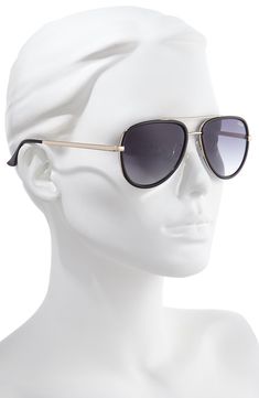 Mixed tones and materials highlight the classic aviator style of these sunnies that flatter many face shapes. Style Name:Quay Australia All In 52mm Mini Aviator Sunglasses. Style Number: 5965088_2. Modern Matte Black Aviator Sunglasses With Tinted Lenses, Polycarbonate Aviator Sunglasses With Tinted Lenses, Polycarbonate Aviator Sunglasses With Uv Protection, Modern Rimless Aviator Sunglasses With Gradient Lenses, Modern Rimless Aviator Sunglasses With Uv Protection, Anti-reflective Aviator Sunglasses In Polycarbonate, Modern Aviator Sunglasses With Polarized Lenses, Modern Matte Black Polarized Aviator Sunglasses, Sleek Aviator Sunglasses With Gradient Lenses