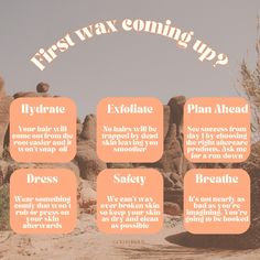 I see many first timers each week and I wanted to make it easy for you! Here are a few things to know before your first wax 🌵 Brighter, softer, smoother skin is one appointment away. The link is always in my bio to book 🧡 __________________________________________________ Golden Hour - 604-404-1525 - thegoldenhourbeautybar.ca #brazilianwaxing #whiterockwax #whiterockbrazilian #vancouverwax #southsurreywax #bodywaxing #bodypositivewax #goldenhourbeautybar #whiterocksmallbusiness #yvrsmallbus... Waxing Posts For Instagram, Body Waxing Pictures, Waxing Suite, Esthetic Tips, Waxing Content, Waxing Post, Esthetician Content, Underarm Waxing, Waxing Room