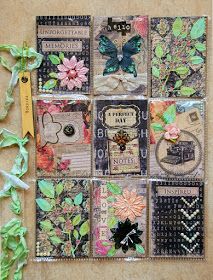 an assortment of cards with flowers and butterflies on them