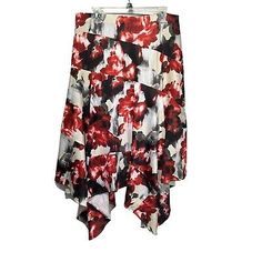 Tamsy Floral Asymmetrical Midi Skirt Size XL  | eBay Asymmetrical Midi Skirt, Tag Sale, Plus Size, Things To Sell