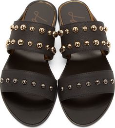 Studded Leather, Mens Sandals, Matching Dresses, Leather Slip Ons, Lanvin, Summer Shoes, Leather Sandals, Open Toe