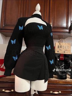 Vampire Clothes Modern, Bolero Outfit Crochet, Mode Crochet, Cute Dress Outfits, Kawaii Fashion Outfits, Quick Outfits, Classy Casual Outfits, Cute Simple Outfits, Really Cute Outfits