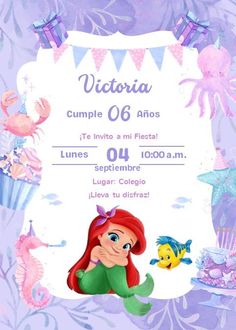 the little mermaid birthday party is set up