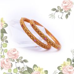 Keep Evolving, Antique Bangles, Thread Bangles Design, Bangles Gold, Pearl Necklace Wedding, Gold Jewelry Stores, Bangles Design