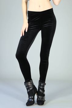 90's Pitch Black Grunge Velvet Leggings - silky and soft, full ankle length, and plenty of stretch for a great fit. Care: Machine wash cold w/ like colors. Tumble dry low heat. One Size fits most (2-10). 90%/10% Poly/Spandex Made in Philadelphia, PA. Fall Tight Straight Leg Leggings, Winter Fitted Straight Leg Leggings, Full Length Leggings For Night Out In Winter, Fitted High-rise Winter Leggings, Fitted Straight Leg Winter Leggings, Non-stretch Full Length Leggings For Fall, Stretch Full Length Leggings For Fall, Trendy Full-length Tights For Fall, Stretch Full-length Leggings For Fall