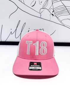 Get ready to show your love and support! The T18 Love For Lils Trucker Hat is perfect for Trisomy 18 awareness month, and with every purchase, you'll be giving back to the Lillian Rose Foundation. The Richardson trucker hat is not only stylish and comfortable, but it also supports a great cause. Let's spread Lillian's love and hope together! Lillian Rose, Love And Support, White Embroidery, Giving Back, Trucker Hat, Get Ready, Foundation, Personalized Items, Let It Be