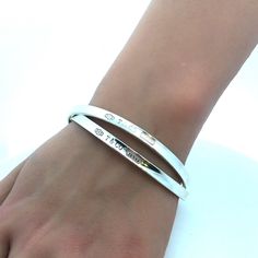 * Tiffany Co 1837 925 Sterling Silver Double Interlocking Bangle Bracelets * Inner Cuff Measures: 8.0" * Width: 1/4" * Weight: 41.4 G * Marked: 925 * Tiffany Co * 1837 * Condition: As Pictured. (Zoo) * S6002 Stackable Sterling Silver Bracelet For Anniversary, Luxury Silver Name Bracelet For Everyday, Luxury Silver Name Bracelet For Everyday Wear, Silver Luxury Name Bracelet For Everyday, Adjustable White Gold Bracelet With Shiny Finish, Adjustable White Gold Bracelets With Shiny Finish, Adjustable Bracelets With Shiny Finish For Wedding, Luxury Silver Bangle Name Bracelet, Stackable Sterling Silver Bracelet In White Gold For Anniversary