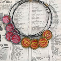 "A choker with a Orange Crush or Coke Bottle Cap.  Do you remember Orange Crush and Coke for 10 cents? I found these bottle caps at a flea market.  The Orange Crush has the cork on the back. I've flattened the bottle caps and inserted a jump ring.  The choker is 16\" and closes with a magnetic clasp.  The choker is in black or silver color." Detroit Lakes Minnesota, Bottle Cap Necklace, Sterling Silver Choker Necklace, Cuban Link Necklace, Creative Sewing, Sterling Silver Choker, Silver Choker Necklace, Coke Bottle, Gold Link Chain