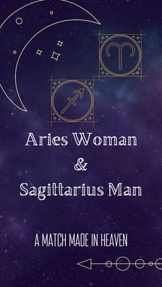 the cover to aries woman and sagittarius man