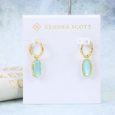 Kendra Scott Ellie Huggie Earrings Color Bar Combinations. We Will Accept Reasonable Offer, But No Offer Will Be Accepted For Bundle Deals, All Bundles Will Have 15% Discount Apply Automatically. - Light Blue Illusion - Gold Plated Over Brass - Approx. 1” Drop X 0.38” W - French Wire - Birthstone: March Brand New With Dust Bag And Cardholder Due To The Flection, The Drop Middles May Vary Slightly From The Picture Shown Illusion Earrings, March Colors, French Wire, Huggie Earrings, Kendra Scott Jewelry, Huggies Earrings, Kendra Scott, Earrings Gold, Blue Gold