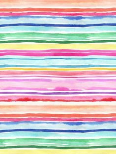 watercolor striped background with different colors and lines on the bottom, including red, green, blue, yellow, pink, orange, and white