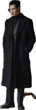 Black Long Coat With Button Closure, Black Long Pea Coat With Pockets, Spring Business Black Outerwear, Black Single Breasted Long Pea Coat, Casual Business Wool Coat In A Specific Color, Black Single-breasted Long Pea Coat, Black Single-breasted Wool Coat For Cold Weather, Black Stand Collar Pea Coat For Business, Elegant Fall Streetwear Outerwear