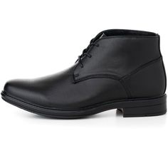 Men's Ankle BootsBy Alpine SwissColor: Black, BrownSizes: 7 - 12 Full sizes onlyMSRP: $95.00Product Features:Classic Men's Dress Ankle BootsEasy to Dress up or DownRuns True to SizeLooks Great under a Suit as it does a pair of JeansWill not go out of style in a Season a timeless ClassicLace UpFaux Leather UpperGenuine Leather Insole and LiningRubber OutsolePlease be sure to Visit our Store Front for more Great Products & DealsAlpine Swiss has a long-standing partnership with Children’s Hunger Fu Black Chukka Boots For Business In Winter, Winter Business Black Chukka Boots, Black Ankle-high Chukka Boots For Business, Formal Winter Lace-up Chukka Boots, Fitted Round Toe Boots For Business Casual, Mens Black Leather, Closed Toe Shoes, Round Toe Heels, Classic Man