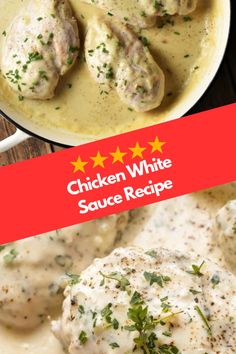 chicken white sauce recipe with three stars