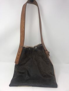 "Purchased in California at a swap meet, repurposed handmade bag used one time! strap is 1 1/4\"wide/strap drop 11\"/height 12\"/Length 11\"/smoke free environment/top closure two snaps(45)" Vintage Brown Bucket Bag With Detachable Strap, Vintage Bucket Bag With Removable Pouch For Everyday, Vintage Everyday Bucket Bag With Removable Pouch, Vintage Bags With Snap Closure For Everyday, Leather Hobo Bag Crossbody For Festival, Retro Hobo Bag With Adjustable Strap For Everyday, Vintage Square Satchel With Adjustable Strap, Upcycled Everyday Rectangular Shoulder Bag, Leather Crossbody Hobo Bag For Festivals