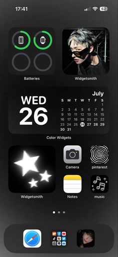 an iphone screen showing the calendar and icons for various things to see in the app