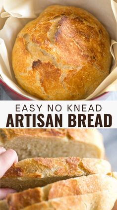 Golden artisan bread loaf on a rustic cutting board, made with a quick no knead recipe. Easiest Bread Recipe No Yeast, Homemade Bread Without Yeast, Simple Bread Recipe, Artesian Bread, Beginner Baking Recipes, No Knead Bread Recipe, Artisan Bread Recipe, Fast Bread