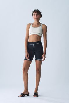 Nu Swim Organic Cotton Sport Bra Sporty T-back Activewear For Training, Padded Racerback Sports Bra For Training, Padded Racerback Activewear For Gym, Padded Racerback Activewear For Workout, Padded Sports Bra For Running, Compressive Padded Activewear For Training, Padded Compressive Activewear For Training, Padded Racerback Sports Activewear, Padded Athleisure Activewear For Running