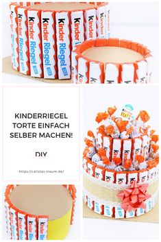 the instructions for how to make a torte enfach selber machen diy