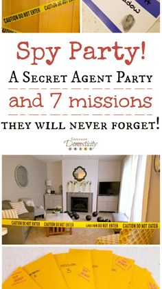 the secret agent party and 7 mission they'll never forget to forget - spy party