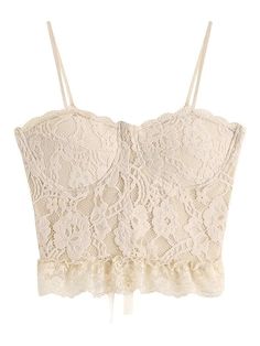 Tie Back Lace Bustier – AnotherChill Pre Black Friday, Bodycon Floral Dress, Lace Bustier, Cropped Cami, Lace Hem, Crop Top Blouse, Exclusive Fashion, Online Tops, Tie Backs