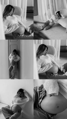 black and white photos of pregnant women