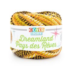 a ball of colorful yarn with the words dreamland pays des rives on it