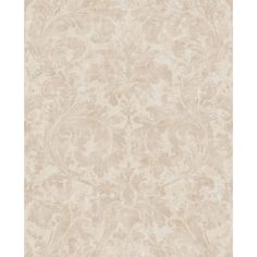 a beige wallpaper with an ornate design