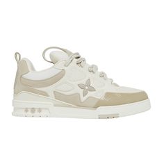 Find LOUIS VUITTON Skate Sneaker 'beige on Editorialist. Louis Vuitton Skate Sneaker 'Beige' Louis Shoes, Louis Vuitton Sneakers, Marine Blue, Latest Sneakers, Louis Vuitton Men, Velcro Straps, Tri Color, Sneakers Black, Green And Grey