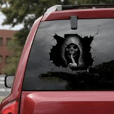 Halloween Horror 3D Vinyl Car Decal Sticker Halloween Crafts Preschool, Skull Decal, Skull Gifts, Car Window Stickers, Crafts Preschool, Skull Sticker, Car Window Decals, Floor Stickers, Window Ideas