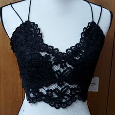 Beautiful, Strappy, Sexy. Fabulous Black Velvet Lace. From Free People. Black Lace Cami Crop Top, Black Party Bra With Straps, Elegant Black Lace Crop Top, Elegant Black Bra Friendly Crop Top, Black Camisole Crop Top For Evening, Black Lace Party Bra, Black Bra-friendly Crop Top For Party, Party Crop Top, Bra Friendly, Black, Lace Bra For Night Out In Summer