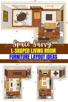 space savvy l-shaped living room furniture layout ideas Living Room Layout