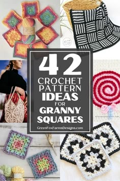 crochet patterns for granny granny squares are featured in the article 42 crochet pattern ideas for granny granny square