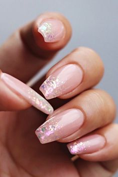 Ongles Rose Pastel, Purple Ombre Nails, Pink Manicure, Pink Ombre Nails, Ombre Nails Glitter, Ombre Nail, Rose Gold Nails, Ombre Nail Designs, Coffin Nails Long