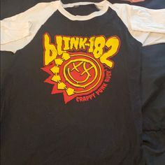 3/4 Sleeve Tour Shirt From Blink-182’s 2016 North American Tour! Never Worn Before Size Small Blink 182 Shirt, Blink 182, Tour Shirt, Shirt Color, North American, Colorful Shirts, Long Sleeve Tees, Black White, Womens Tops